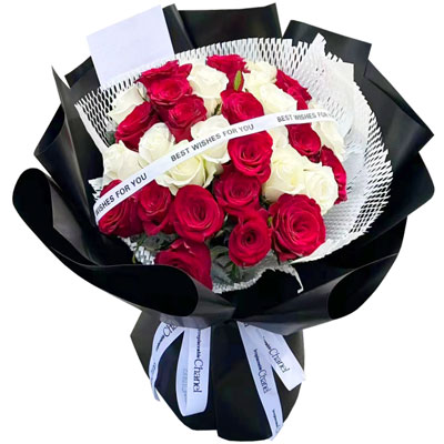 玉林28朵玫瑰花混搭，充满爱的温暖